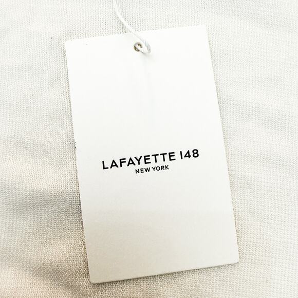 Lafayette 148 Cloud White Cropped Cardigan Sweater WWBM5R-KV52 NWT $598 Size 1X - Picture 6 of 10